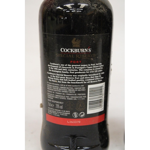 400 - TWO BOTTLES OF COCKBURNS SPECIAL RESERVE PORT - 75CL