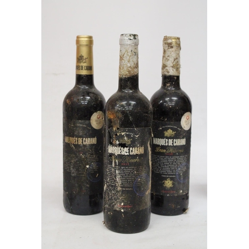 402 - EIGHT BOTTLES OF WINE TO INCLUDE TWO BOTTLES OF HARDYS 1853 WILLIAM HARDY SHIRAZ 2015, THREE BOTTLES... 