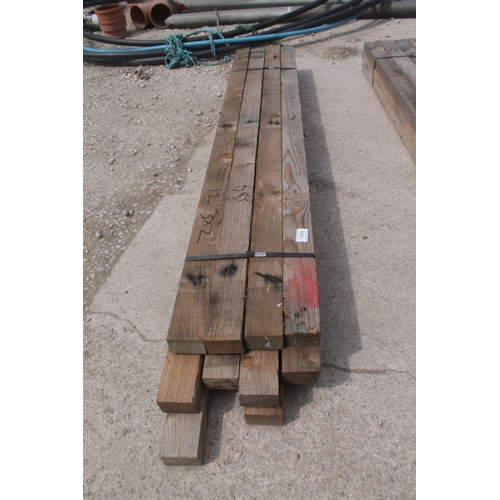 1090 - 12 TIMBERS 3 X 2 AND 6 FT LONG  NO VAT