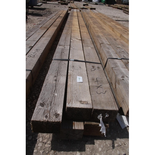 1140 - 6 TIMBERS 4 X 3 AND 18 FT LONG  NO VAT