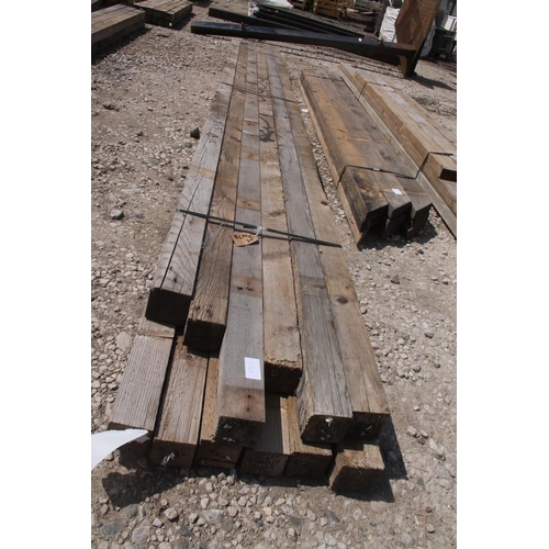 1153 - 12 TIMBERS 3 X 3 AND 12 FT LONG  NO VAT