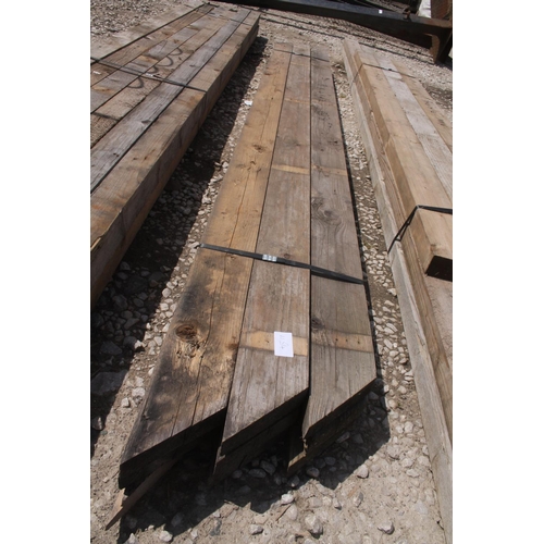 1154 - 9 TIMBERS 4 X 1 1/2 AND 8 FT LONG  NO VAT