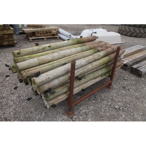 1165 - 34 FENCING POSTS 6 FT  + VAT