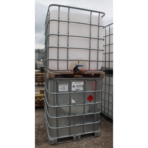 1189 - 2 IBC 1000L  NO VAT