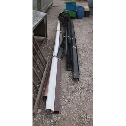 1196 - SELECTION OF GUTTERS, BRACKETS AND PIPE FITTINGS  +  VAT