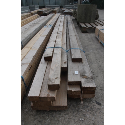 1229 - 6 VARIOUS TIMBERS 13' PLUS - 3.75 X 1  + VAT