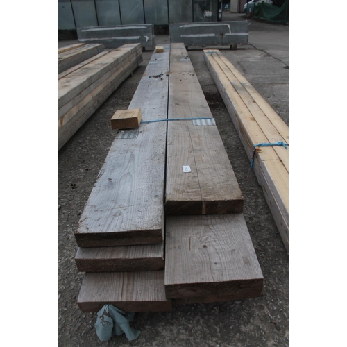 1242 - 6 TIMBERS 15' LONG AND 9