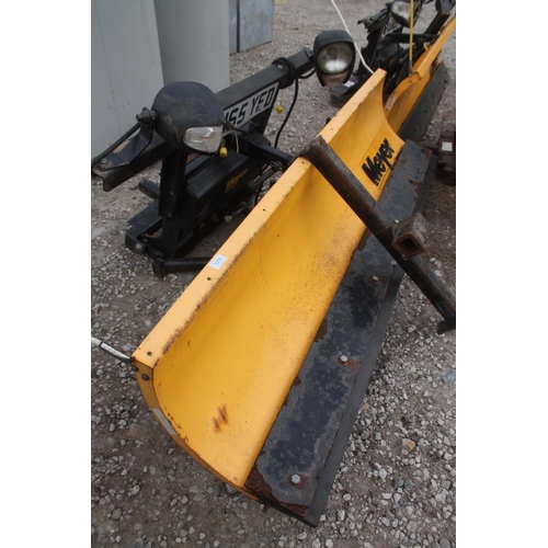 1255 - SET OF YELLOW MEYER DRIVE PRO PLOUGH  NO VAT