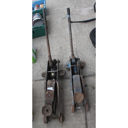 1268 - 2 TROLLEY JACKS  NO VAT