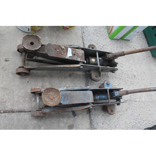 1268 - 2 TROLLEY JACKS  NO VAT