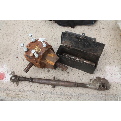 1318 - PTO, GEAR BOX AND TOP LINK  NO VAT