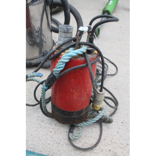 1407 - SUBMERSIBLE PUMP 110 V  + VAT