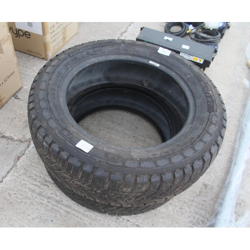 1436 - MICHELIN 2 TYRES 195/65 R 16  NO VAT