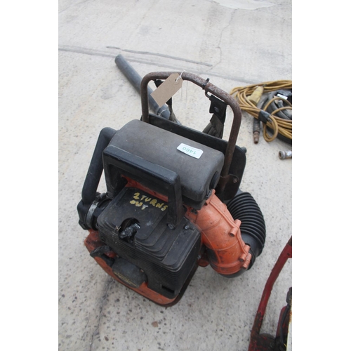 1460 - PETROL BACK PACK BLOWER IN WORKING ORDER  NO VAT