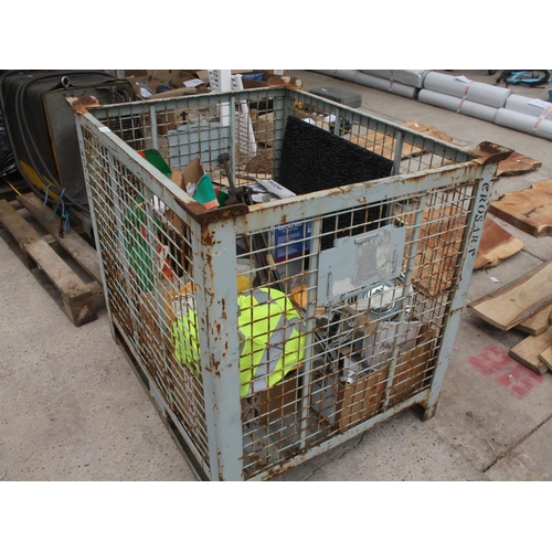 1475 - STILLAGE OF MIXED SAFETY EQUIPMENT AND PPE INCLUDING SAFETY HATS, BOOTS AND HI-VIZ WEAR  + VAT