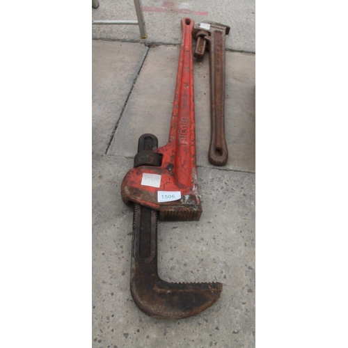 1506 - 2 RIGID TOOLS  NO VAT