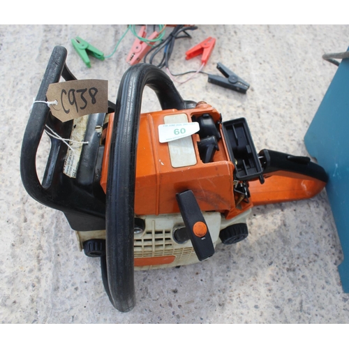 60 - STIHL O23 CHAINSAW FOR SPARES AND REPAIRS  NO VAT