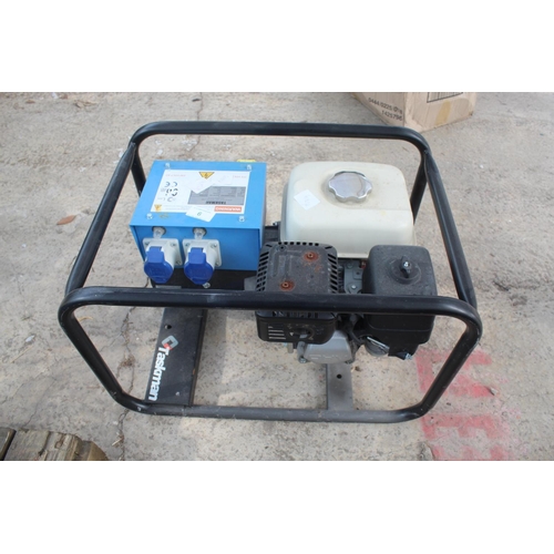 9 - HONDA TASKMAN  GENERATOR WITH GX200 ENGINE IN WORKING ORDER  NO VAT