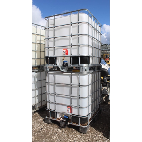 1193 - 2 IBC 1000L  NO VAT