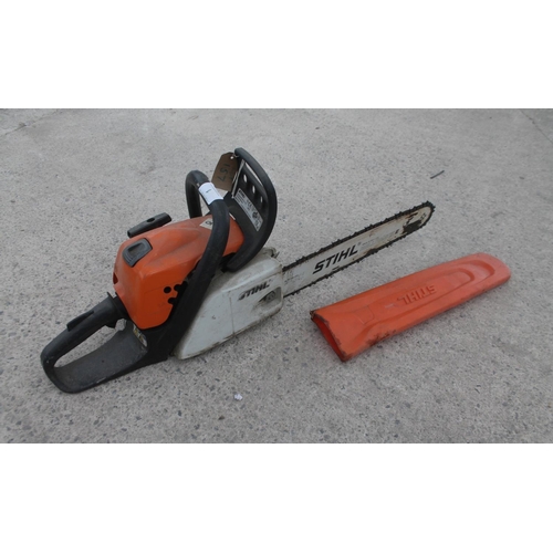 1 - A STIHL MS211 CHAINSAW - NO VAT