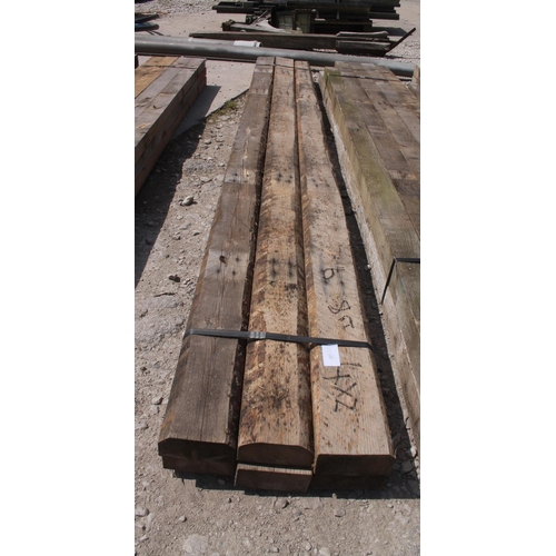 1086 - 6 TIMBERS 4 X 3 AND 8 FT LONG  NO VAT