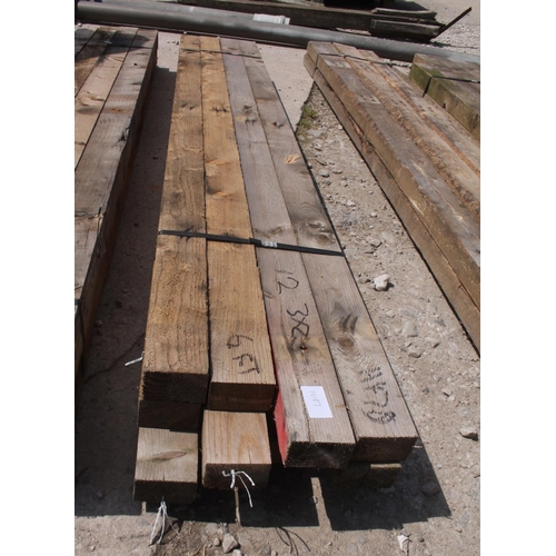 1087 - 12 TIMBERS 3 X 2 AND 5 FT LONG  NO VAT