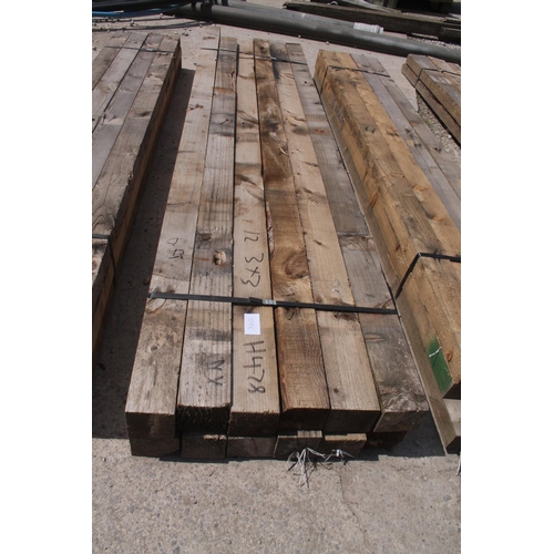 1088 - 12 TIMBERS 3 X 3 AND 6 FT LONG  NO VAT