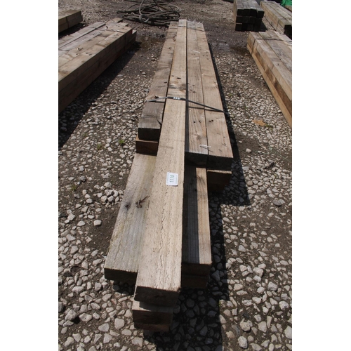 1110 - 12 TIMBERS 3 X 2 AND 7 FT LONG  NO VAT