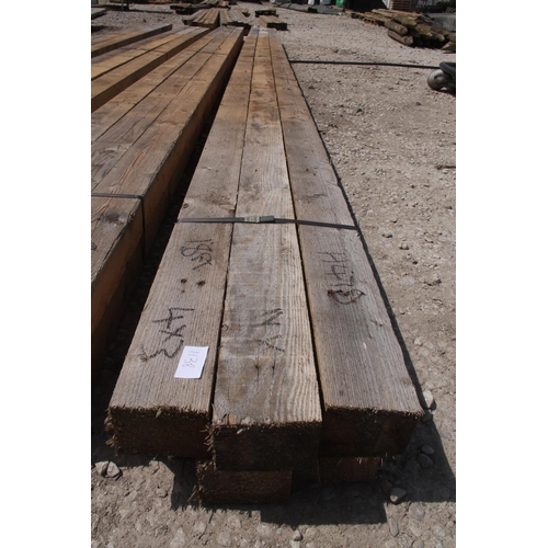 1138 - 6 TIMBERS 4 X 3 AND 18 FT LONG  NO VAT