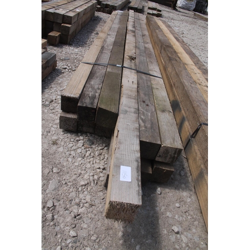 1150 - 12 TIMBERS 3 X 3 AND 8 FT LONG  NO VAT