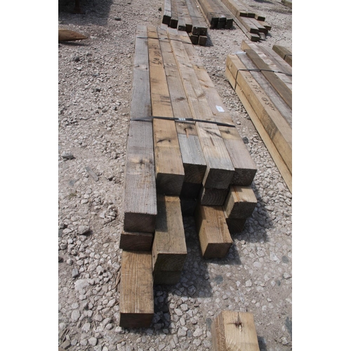 1152 - 15 TIMBERS 3 X 3 AND 6 FT LONG  NO VAT