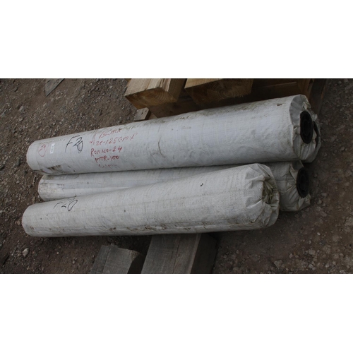 1185 - 4 ROLLS OF GEOTEXTILE 1.2 WIDE  + VAT