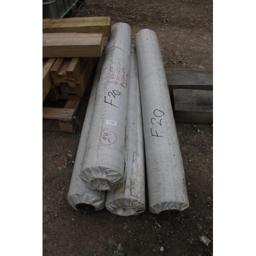 1185 - 4 ROLLS OF GEOTEXTILE 1.2 WIDE  + VAT