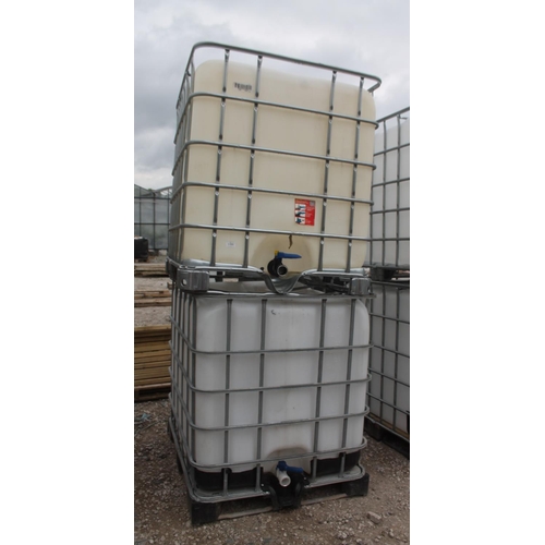 1192 - 2 IBC 1000L  NO VAT