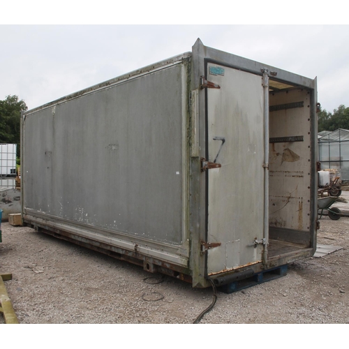 1199 - DEMOUNT 18 FT BOX VAN BODY ONLY  NO VAT