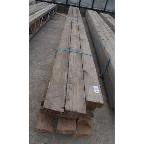 1218 - 15 TIMBER BEAMS 11'5