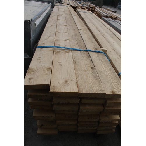 1222 - 32 TIMBER BEAMS 11'9.5