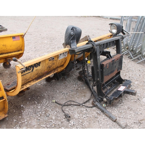 1255 - SET OF YELLOW MEYER DRIVE PRO PLOUGH  NO VAT