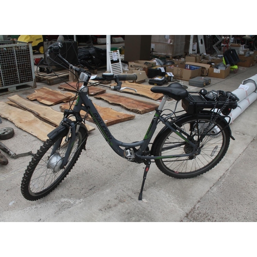 1265 - RALEIGH VELO ELECTRIC BIKE STEPTHROUGH - REQUIRES A NEW BATTERY  NO VAT       KEYS IN OFFICE