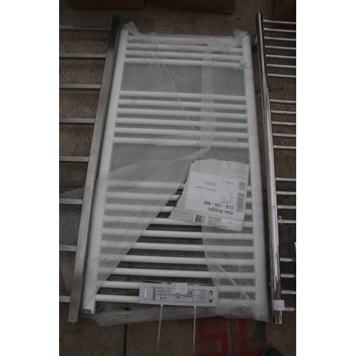 1361 - NEW WHITE ELAN TOWEL RAIL 120 X 50  + VAT