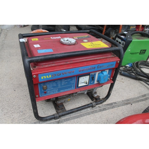 1398 - PETROL GENERATOR  NO VAT