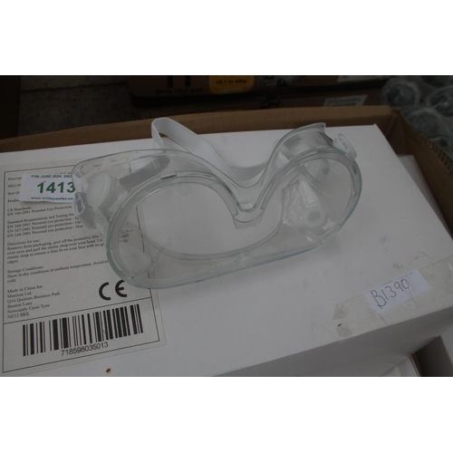 1413 - 70 SAFETY GOGGLES  NO VAT