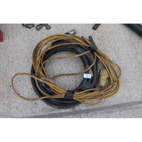 1462 - HYDRAULIC HOSE AND 110 V EXTENSION LEAD IN WORKING ORDER  NO VAT