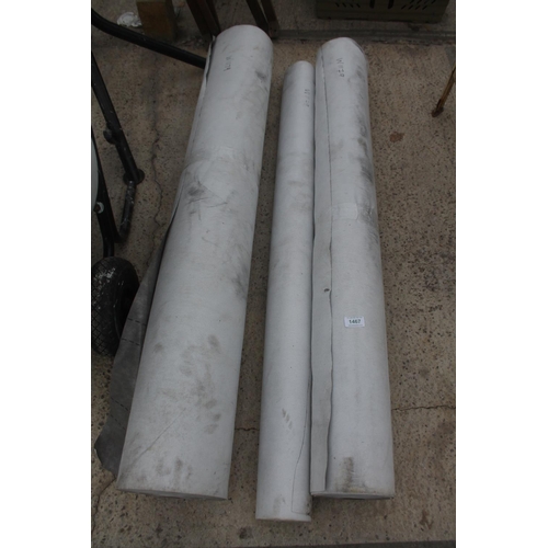 1467 - 3 PART ROLLS OF ROOF MEMBRANE  NO VAT