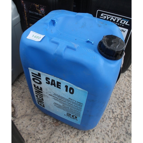 1480 - SAE 10 OIL 20 L  NO VAT