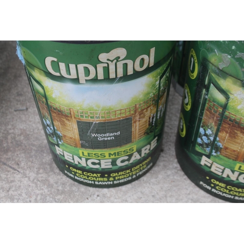 1549 - 5 CUPRINOL PAINTS  NO VAT