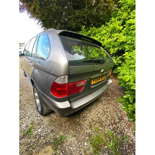 GREY BMW X5 SPORT PO54NTU 5 DOORS AUTOMATIC DIESEL MILEAGE 180209 MOT