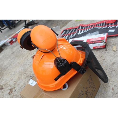 27 - NEW PROFESSIONAL CHAINSAW HELMET  NO VAT