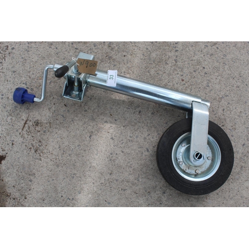 33 - NEW 48 MM HEAVY DUTY JOCKEY WHEEL  NO VAT