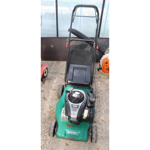 4 - QUALCAST SELF PROPELLED LAWN MOWER  WITH BRIGGS & STRATTON ENGINE+ VAT